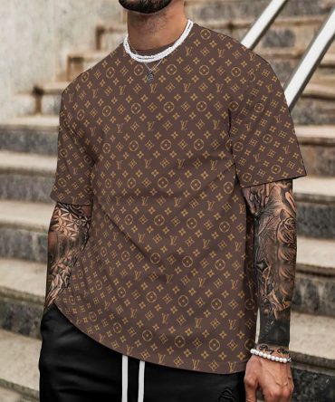 Louis Vuitton Lv Printed Men'S 3D T-Shirt-Hp240626031