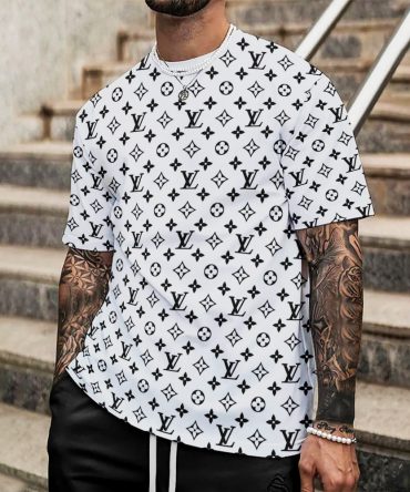 Louis Vuitton Lv Printed Men'S 3D T-Shirt-Hp240626032