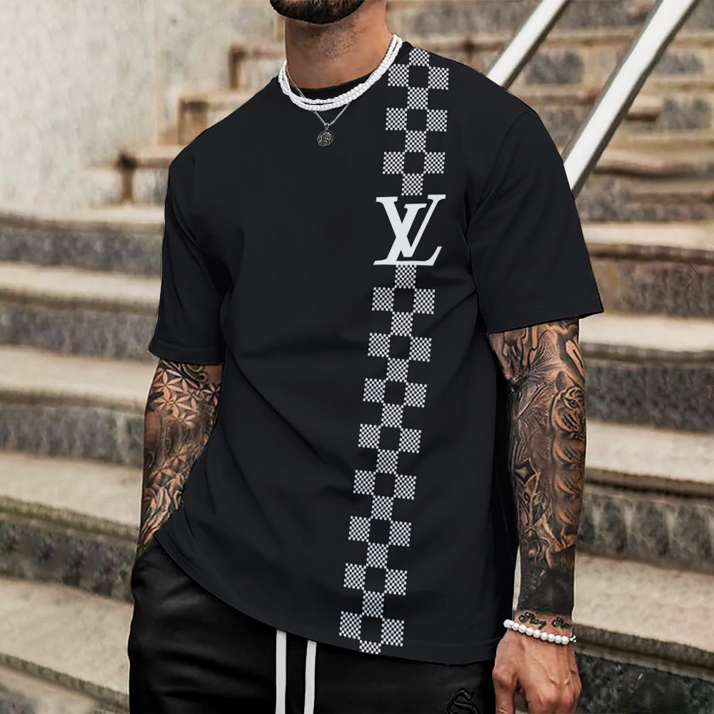 Louis Vuitton Lv Printed Men'S 3D T-Shirt-Hp240626033