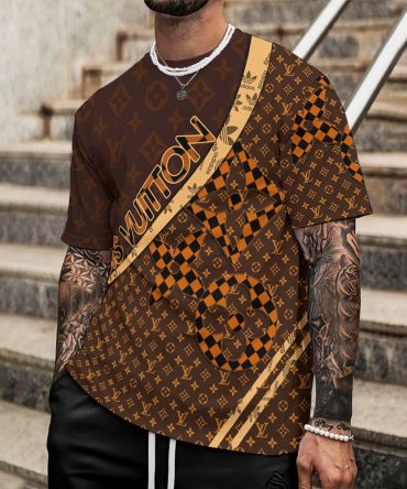Louis Vuitton Lv Printed Men'S 3D T-Shirt-Hp240626036