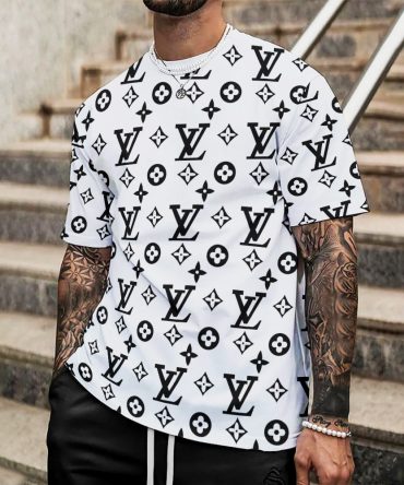 Louis Vuitton Lv Printed Men'S 3D T-Shirt-Hp240626038
