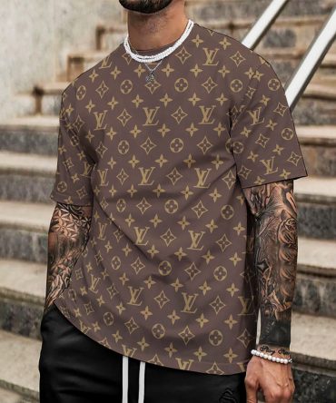 Louis Vuitton Lv Printed Men'S 3D T-Shirt-Hp240626039