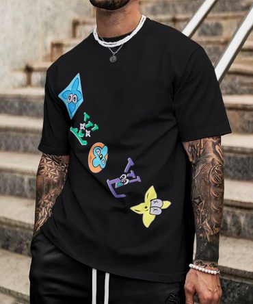 Louis Vuitton Lv Printed Men'S 3D T-Shirt-Hp240626040