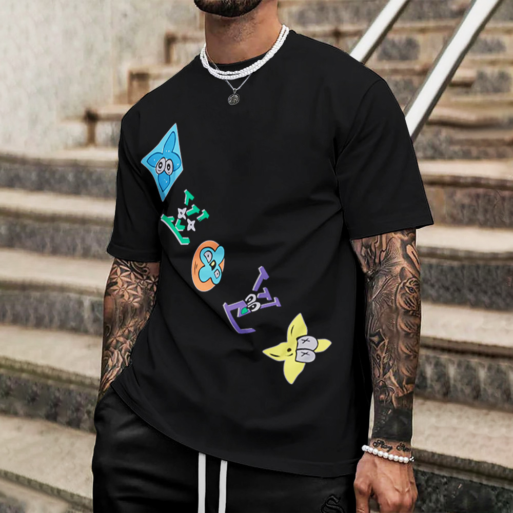 Louis Vuitton Lv Printed Men'S 3D T-Shirt-Hp240626040