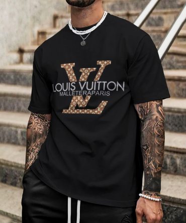 Louis Vuitton Lv Printed Men'S 3D T-Shirt-Hp240626042