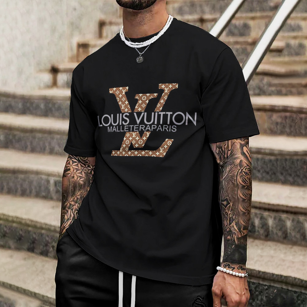 Louis Vuitton Lv Printed Men'S 3D T-Shirt-Hp240626042