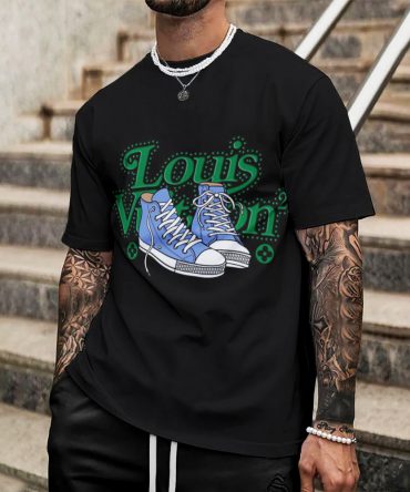 Louis Vuitton Lv Printed Men'S 3D T-Shirt-Hp240626043
