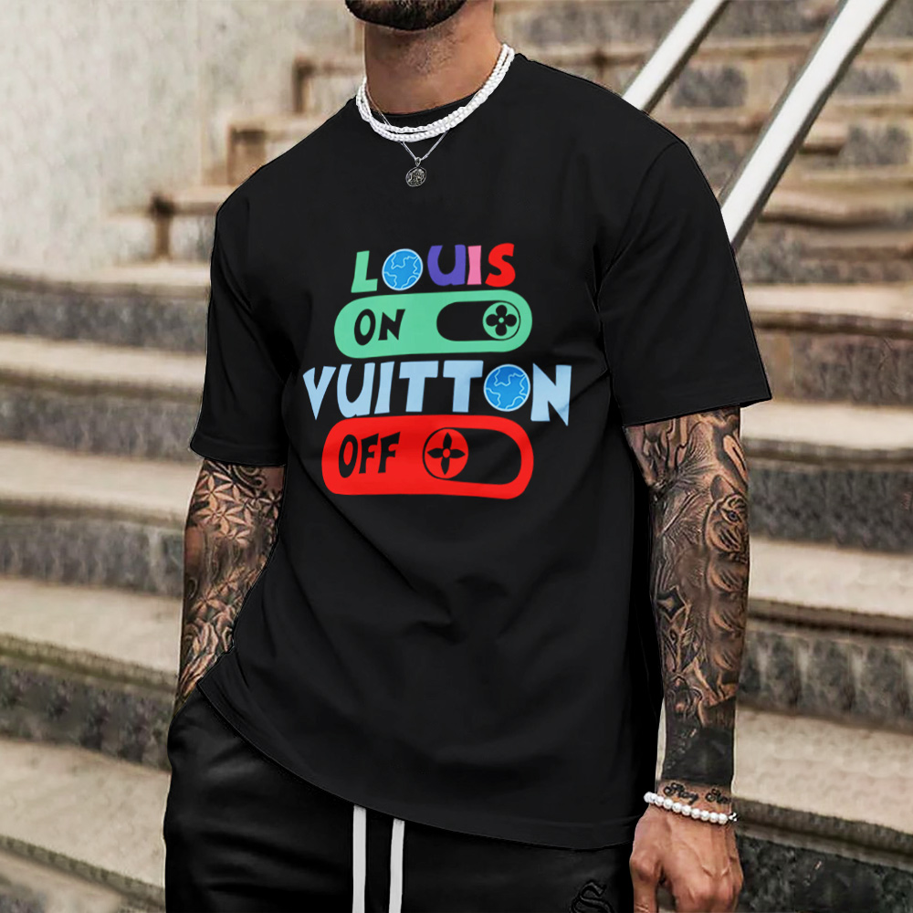 Louis Vuitton Lv Printed Men'S 3D T-Shirt-Hp240626044