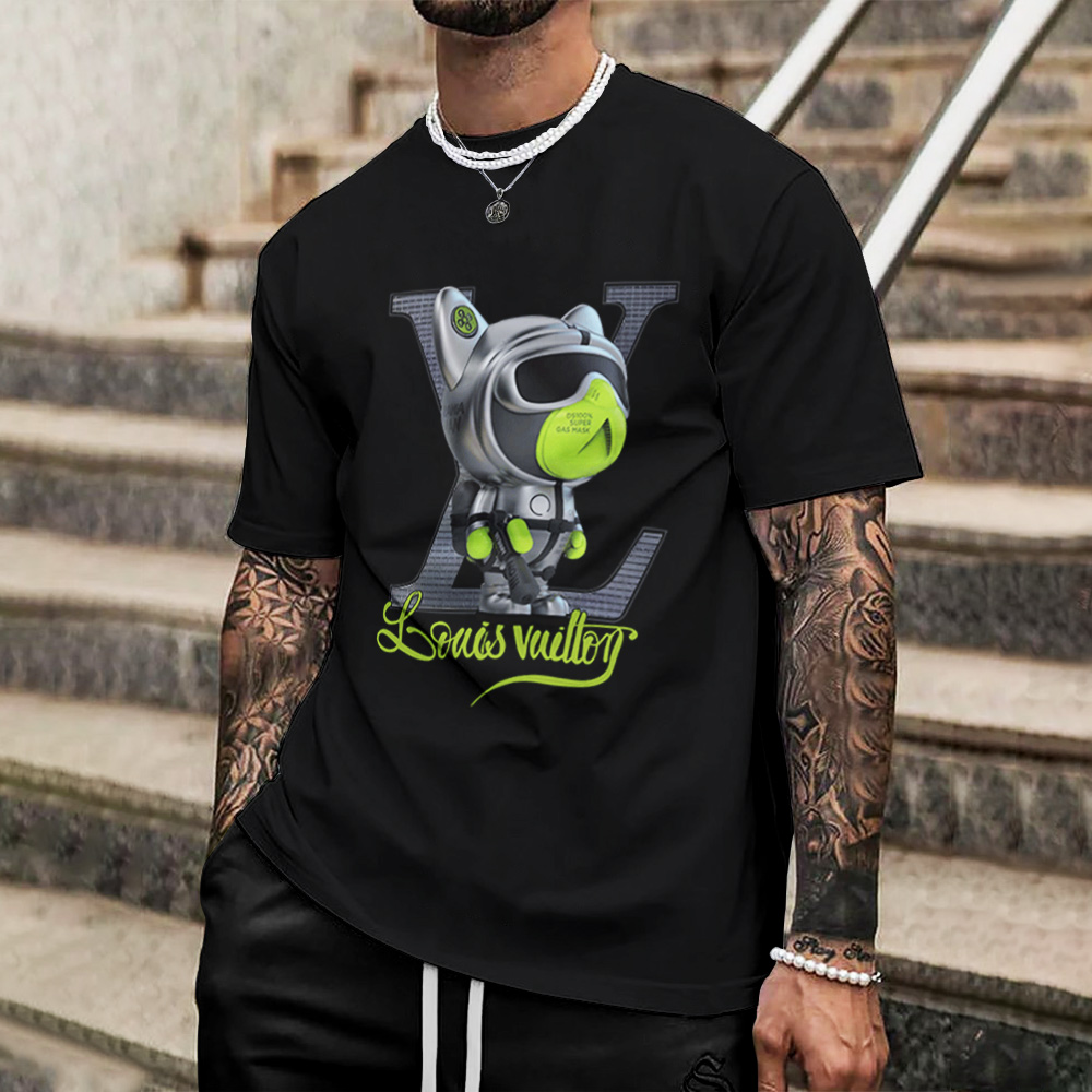 Louis Vuitton Lv Printed Men'S 3D T-Shirt-Hp240626045