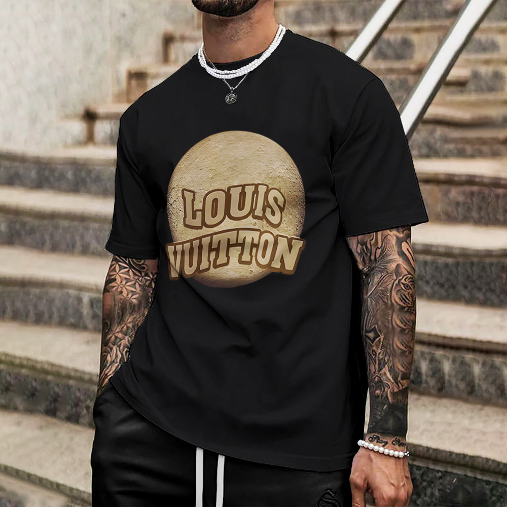 Louis Vuitton Lv Printed Men'S 3D T-Shirt-Hp240626046
