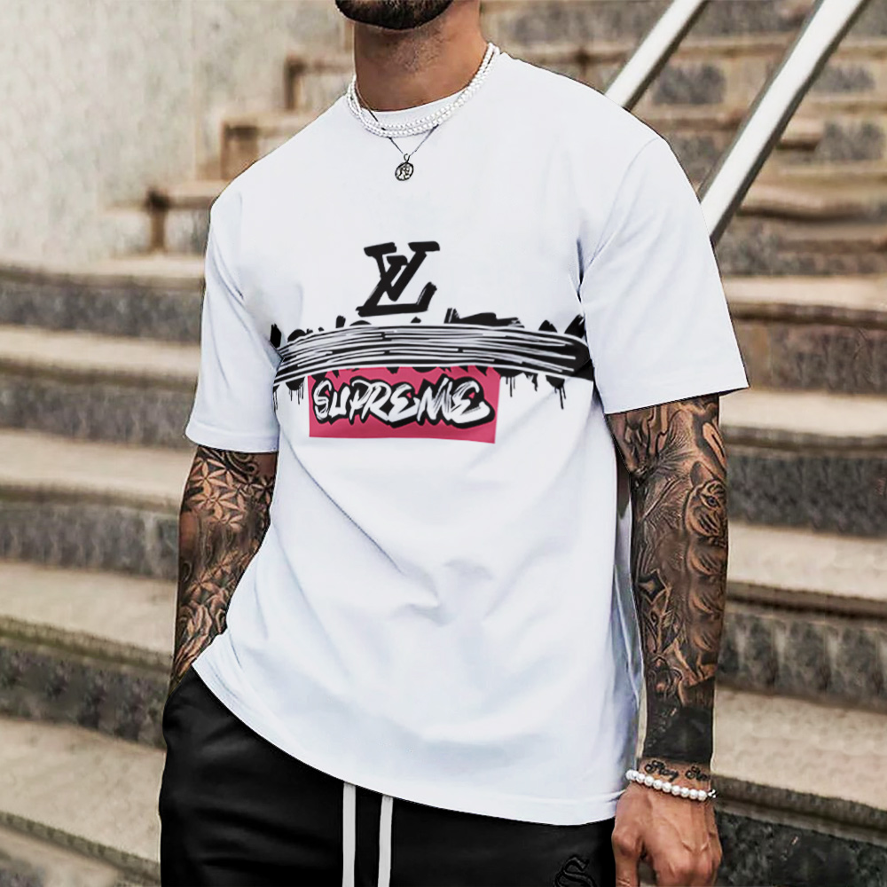 Louis Vuitton Lv Printed Men'S 3D T-Shirt-Hp240626048