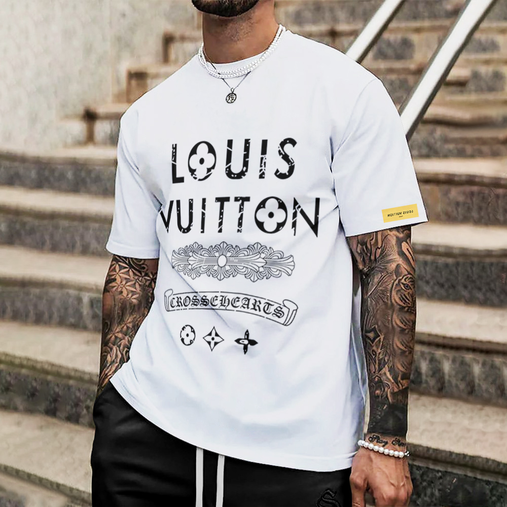 Louis Vuitton Lv Printed Men'S 3D T-Shirt-Hp240626049