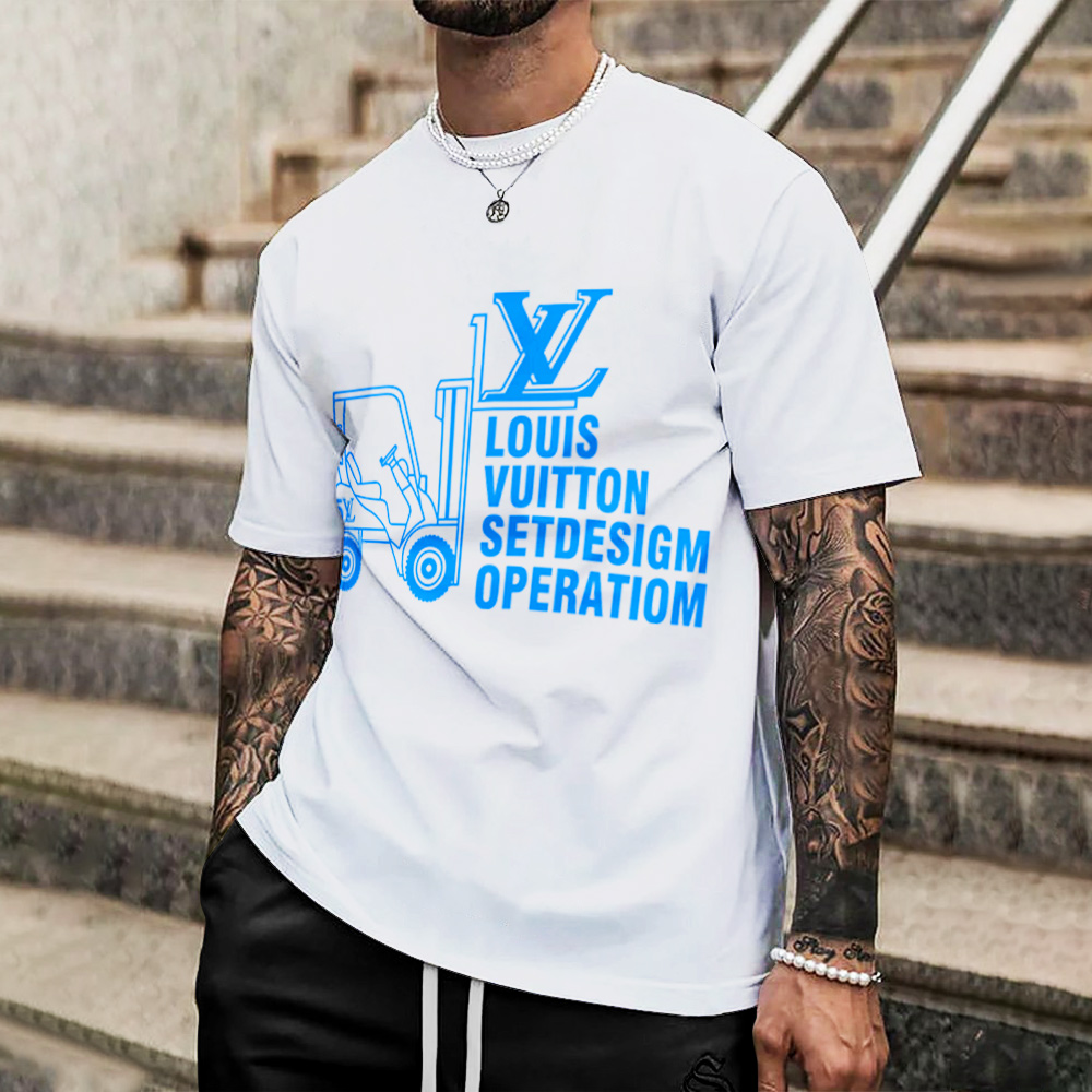 Louis Vuitton Lv Printed Men'S 3D T-Shirt-Hp240626050
