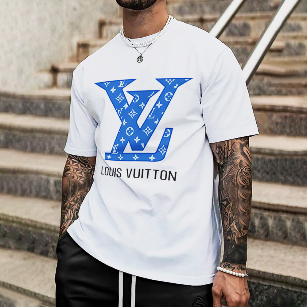 Louis Vuitton Lv Printed Men'S 3D T-Shirt-Hp240626051