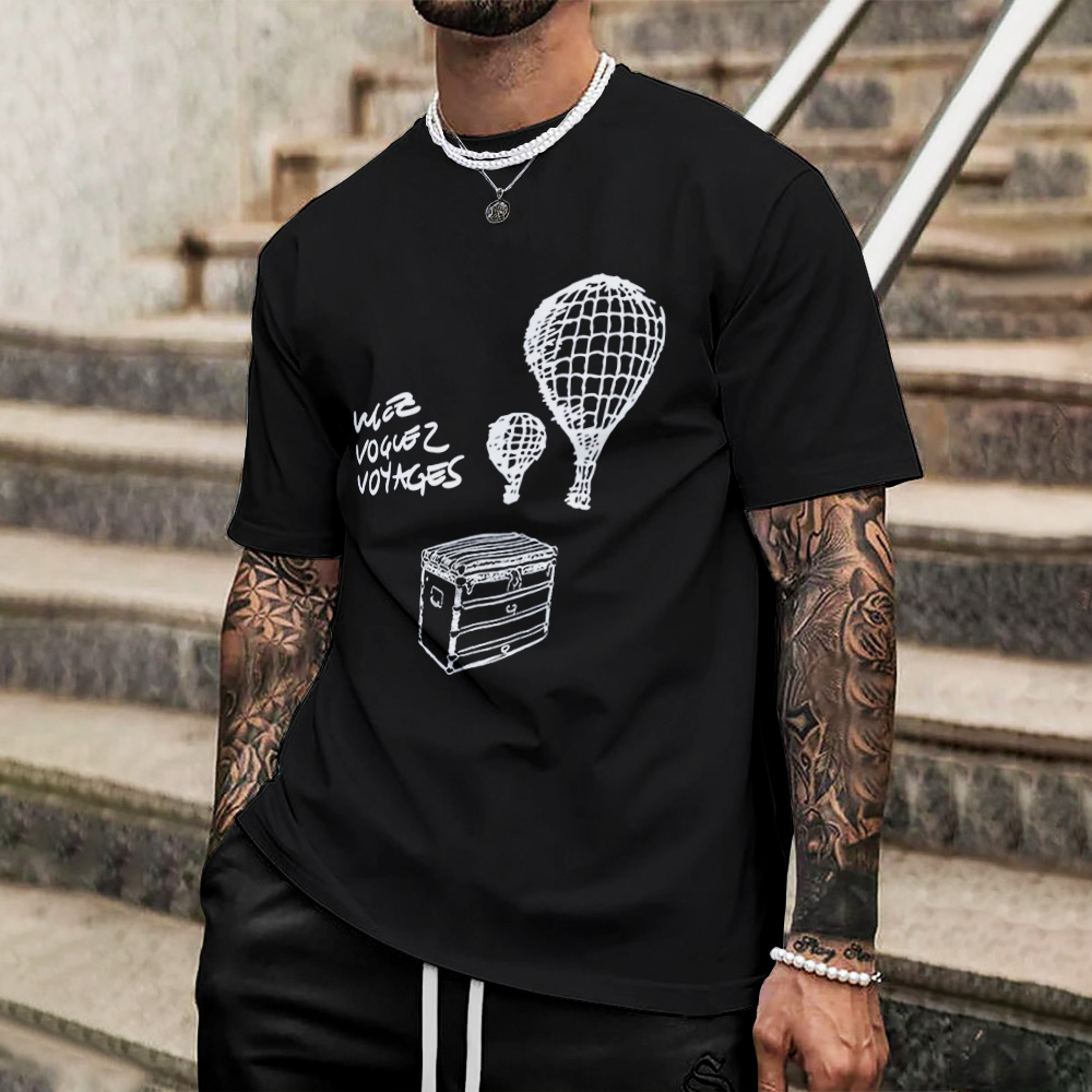 Louis Vuitton Lv Printed Men'S 3D T-Shirt-Hp240626052