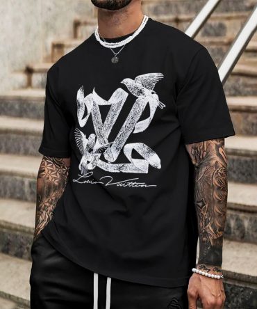 Louis Vuitton Lv Printed Men'S 3D T-Shirt-Hp240626053