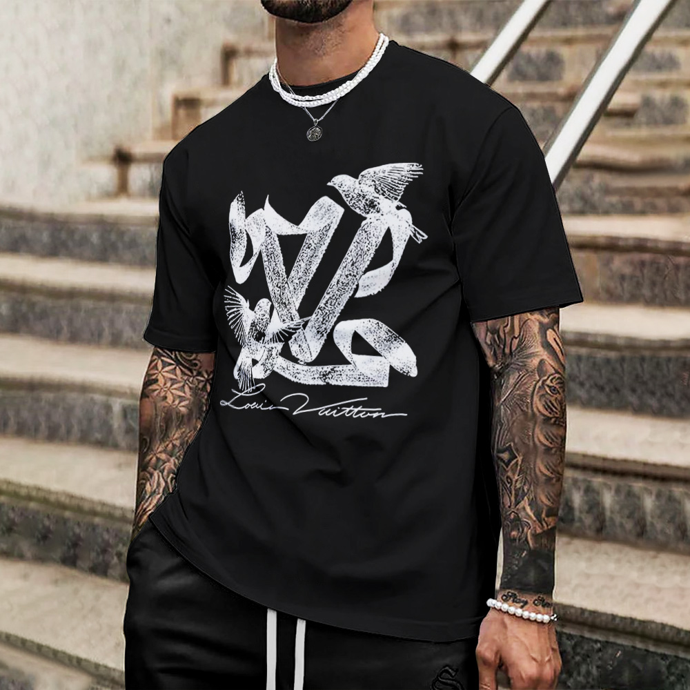 Louis Vuitton Lv Printed Men'S 3D T-Shirt-Hp240626053