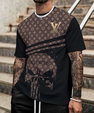 Louis Vuitton Lv Printed Men'S 3D T-Shirt-Hp24062606