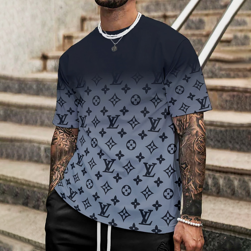 Louis Vuitton Lv Printed Men'S 3D T-Shirt-Hp24062608