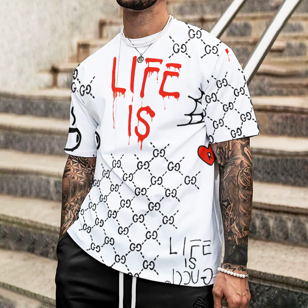 Gucci High Quality Printed Men'S 3D T-Shirt Hoodie-Hp240628030