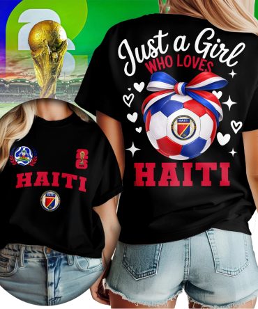 Haiti , Premium Wc26 Just A Girl Who Loves Soccer Shirt