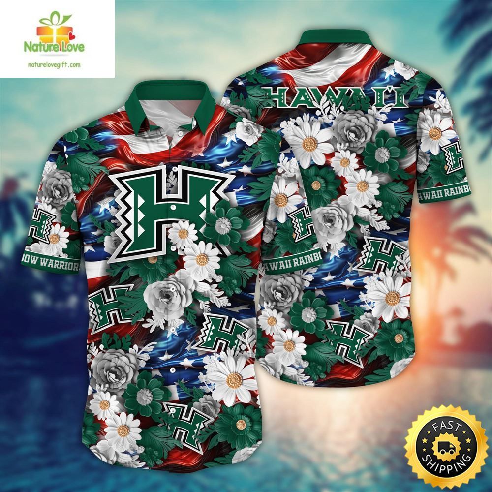 Hawaii Rainbow Warriors Ncaa Shirt Independence Day
