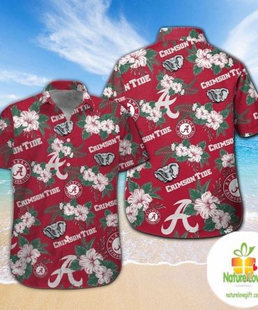 Alabama Crimson Tide Hawaiian Shirt Short Sleeve Aloha Shirts