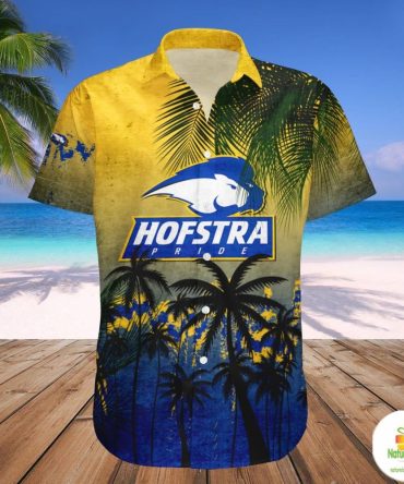 Hofstra Pride Ncaa Hawaii Shirt Tropical Coconut Tree Grunge Aloha