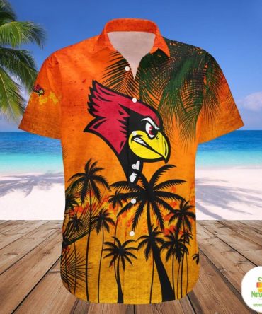 Illinois State Redbirds Hawaii Shirt Tropical Grunge Ncaa Aloha