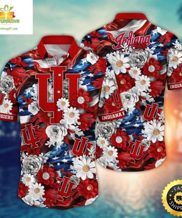Indiana Hoosiers Ncaa Hawaii Shirt For Independence Day