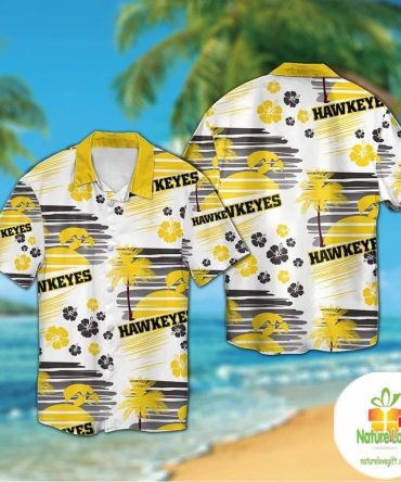 Iowa Hawkeyes Hawaiian Shirt Aloha Tropical Button Up Shirts