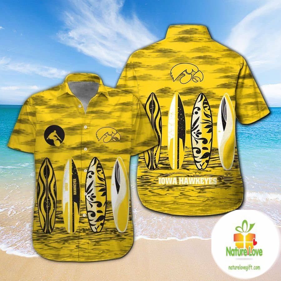 Iowa Hawkeyes Hawaiian Shirt Aloha Short Sleeve Shirts