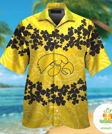 Iowa Hawkeyes Hawaiian Shirt Tropical Aloha Button Up Shirts
