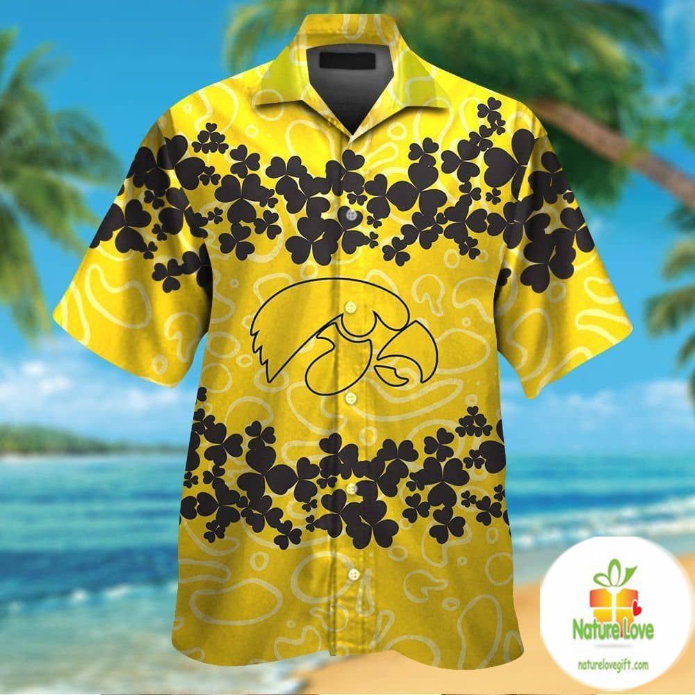 Iowa Hawkeyes Hawaiian Shirt Tropical Aloha Button Up Shirts