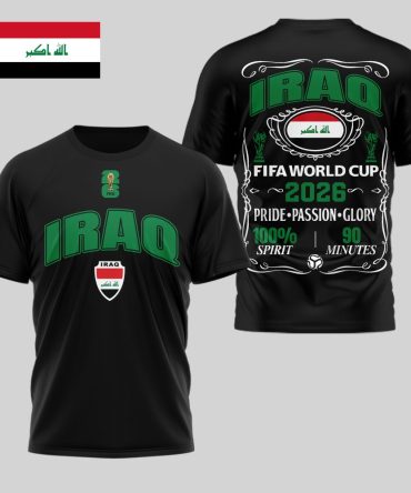 Iraq , Premium Wc26 Pride Passion Glory 3D Shirt
