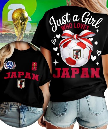 Japan , Premium Wc26 Just A Girl Who Loves Soccer Shirt