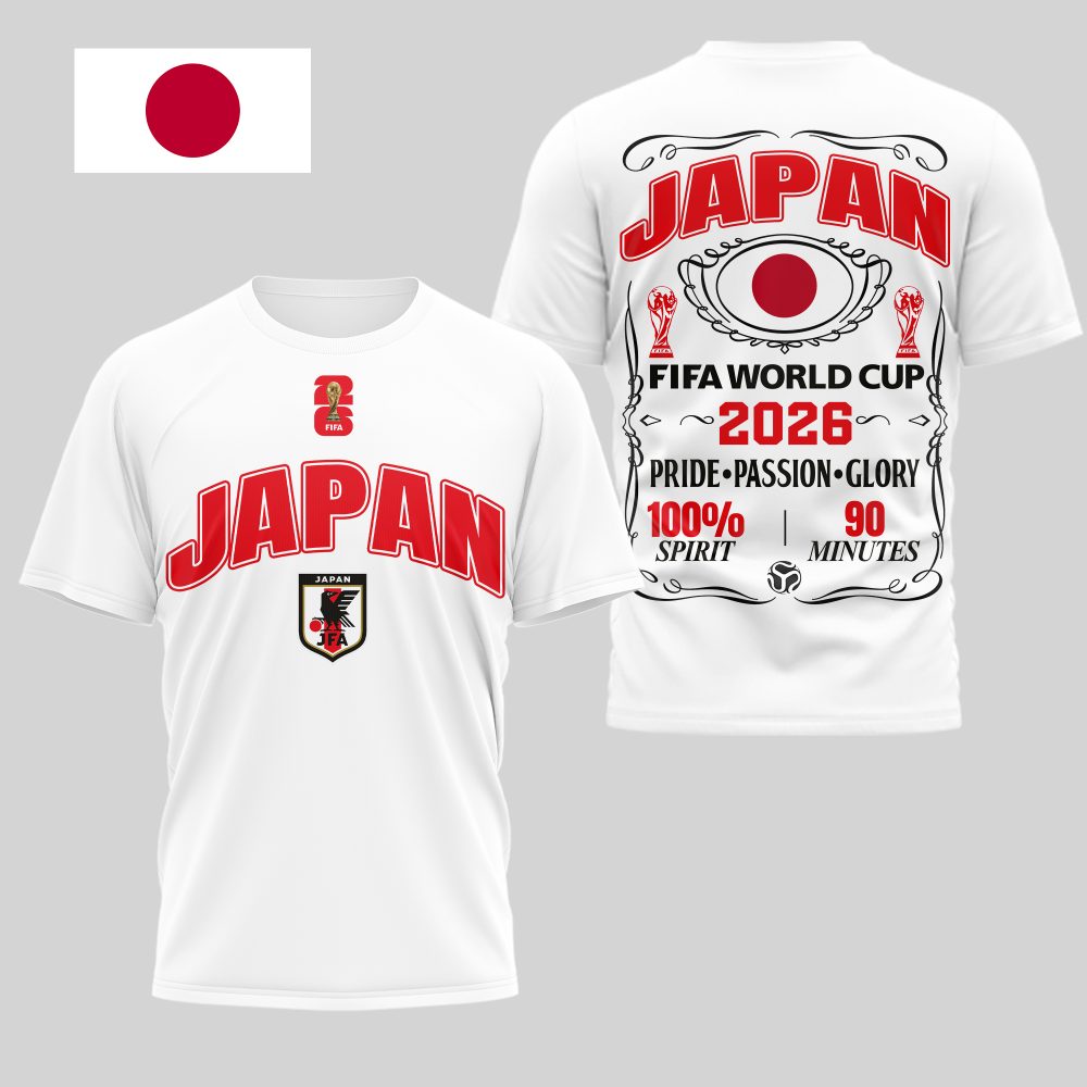 Japan , Premium Wc26 Pride Passion Glory 3D Shirt
