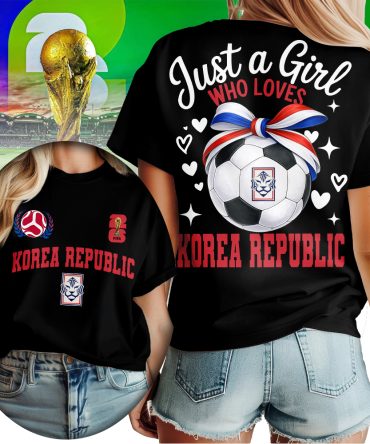 Korea Republic , Premium Wc26 Just A Girl Who Loves Soccer Shirt