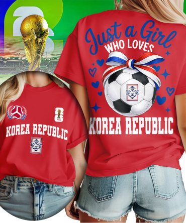 Korea Republic , Premium Wc26 Just A Girl Who Loves Soccer Shirt