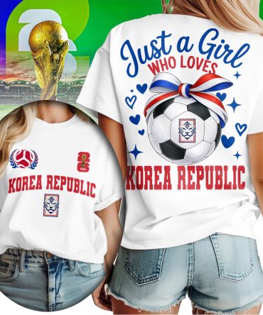Korea Republic , Premium Wc26 Just A Girl Who Loves Soccer Shirt
