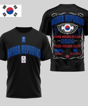 Korea Republic , Premium Wc26 Pride Passion Glory 3D Shirt