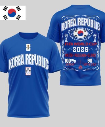 Korea Republic , Premium Wc26 Pride Passion Glory 3D Shirt