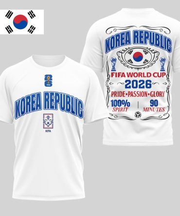 Korea Republic , Premium Wc26 Pride Passion Glory 3D Shirt