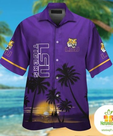Lsu Tigers Hawaiian Shirt Short Sleeve Aloha Button Up Ver01 Hws Favjer