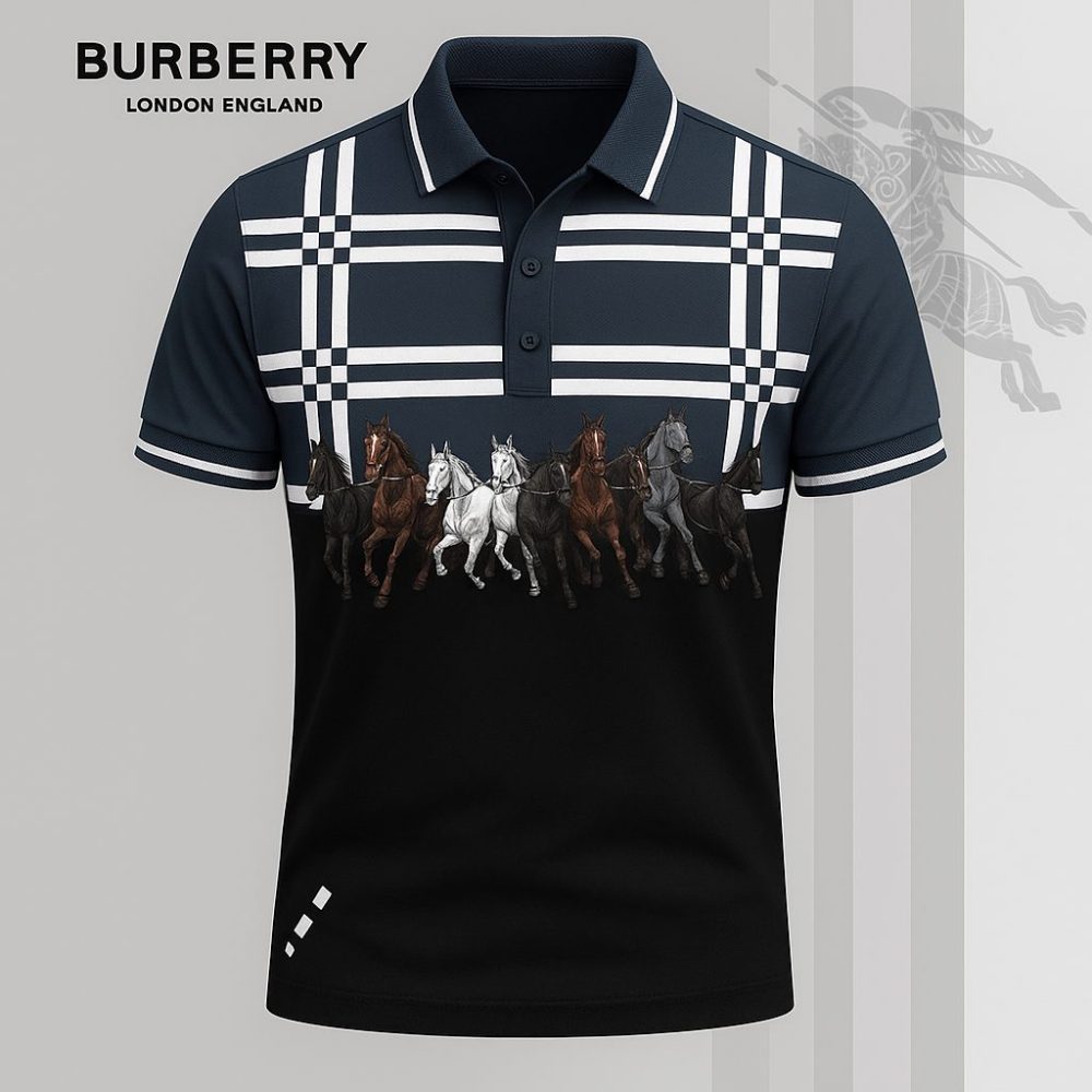 Burberry Printed Men'S Polo-Shirt-Lx-Bbr2025012