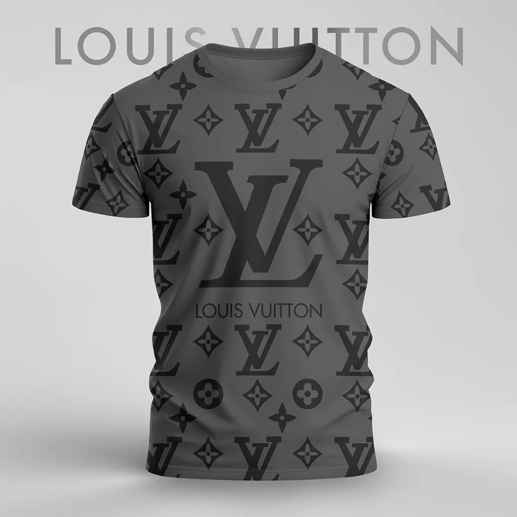 Louis Vuitoon Lv 3D Printed T-Shirt Limited Edition 2026 - Lx-Tslv202501