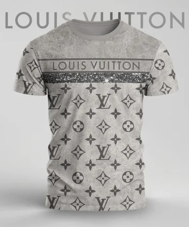 Louis Vuitoon Lv 3D Printed T-Shirt Limited Edition 2026 - Lx-Tslv2025010
