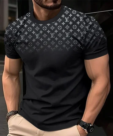 Louis Vuitoon Lv 3D Printed T-Shirt Limited Edition 2026 - Lx-Tslv20250103