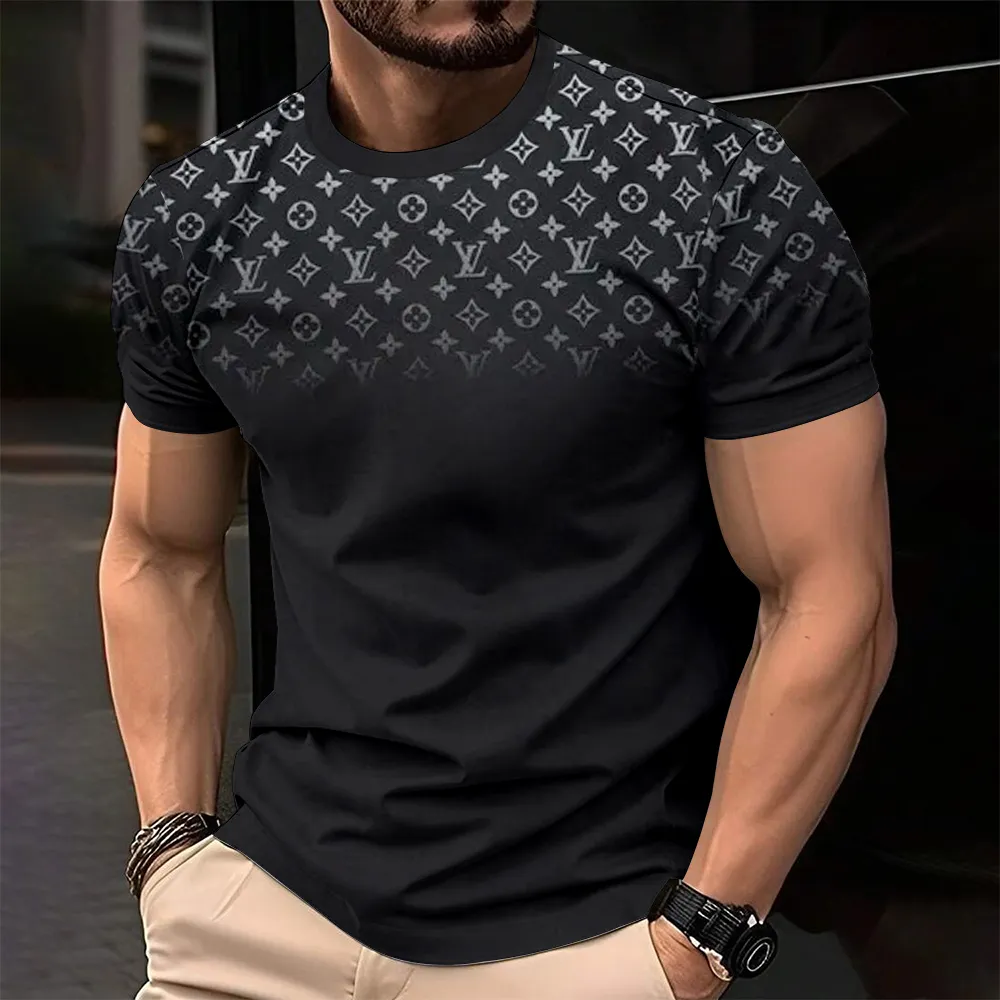 Louis Vuitoon Lv 3D Printed T-Shirt Limited Edition 2026 - Lx-Tslv20250103