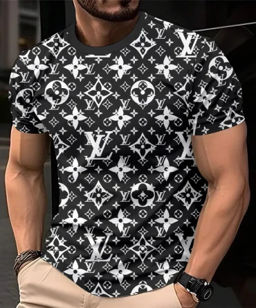 Louis Vuitoon Lv 3D Printed T-Shirt Limited Edition 2026 - Lx-Tslv20250105